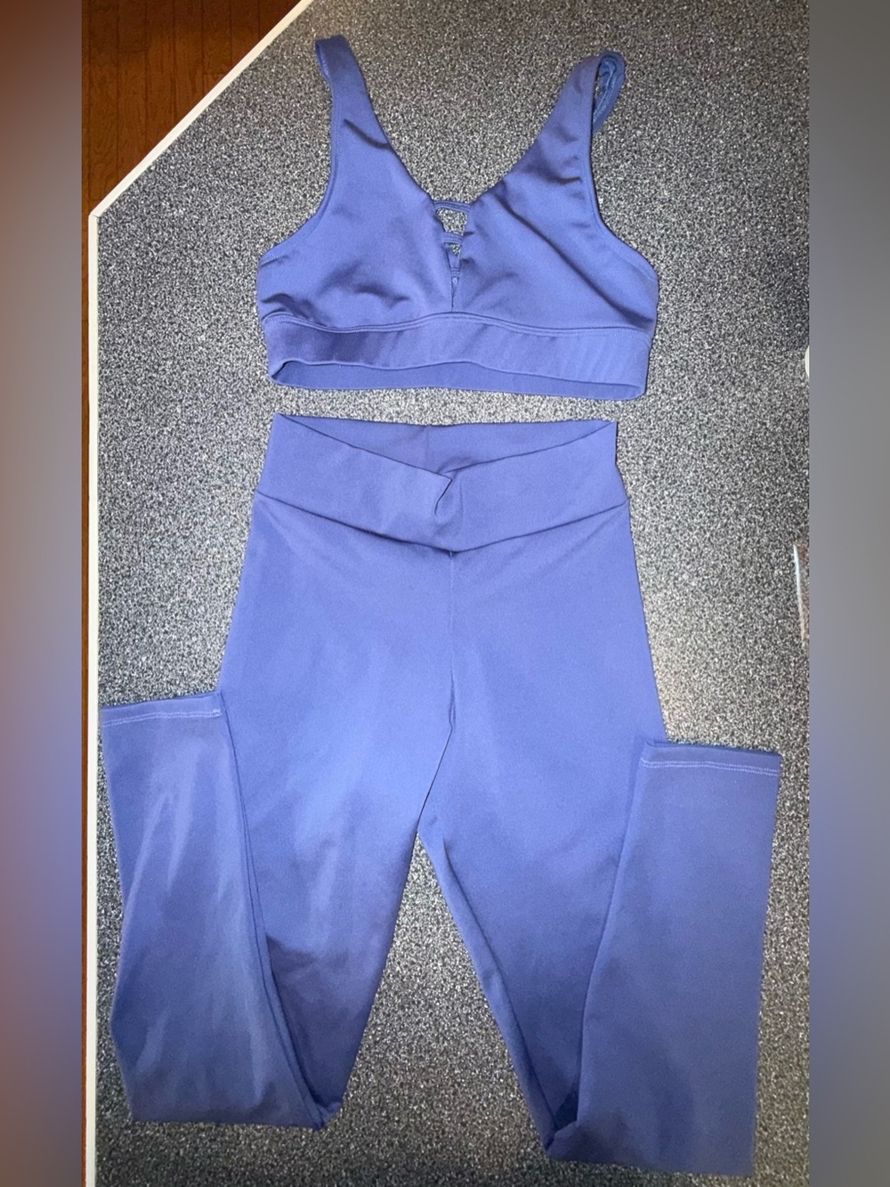 BP Dance Designs 2 Piece Set Blue Bra Top and Pants Size Youth Large *see below